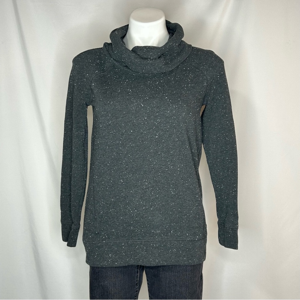 Lou & Grey Speckled Cowl Neck Sweater, XS